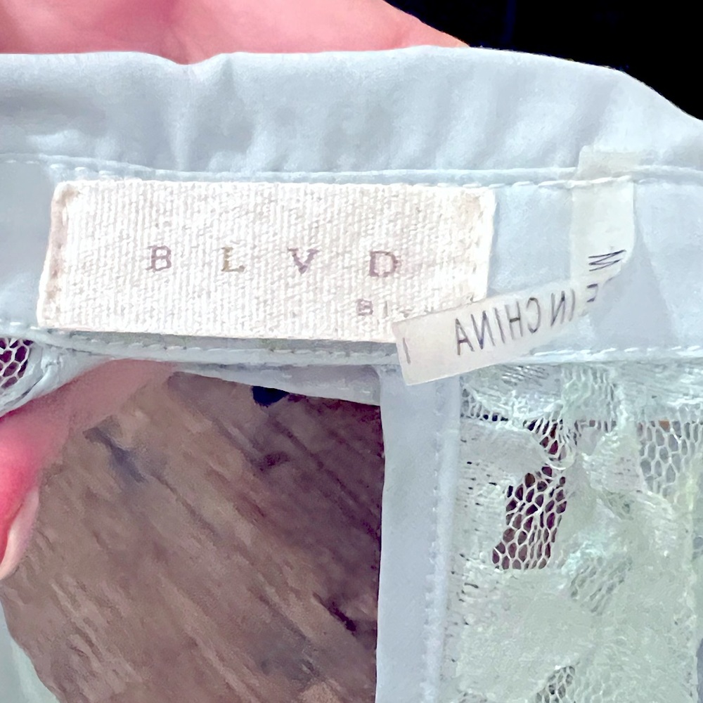 Lace Button Down Top With Draped Back Detailing (… - image 4